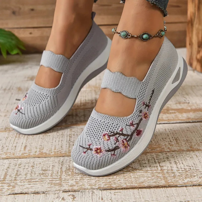 Bienmarcher™ - Baskets fleuries au confort orthopédique, confort et style au quotidien