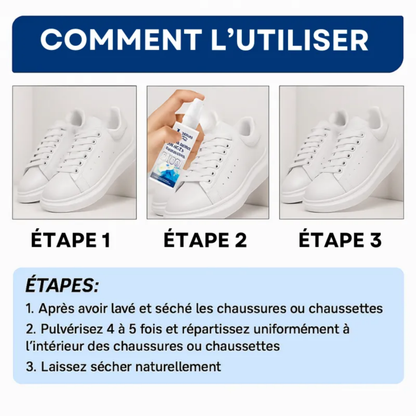 Bienmarcher™ – Spray désodorisant pour chaussures 100 ml, fraîcheur durable garantie