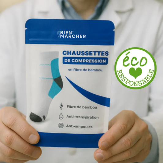 Bienmarcher™ – Chaussettes de compression en fibre de bambou, douceur et soutien incomparables