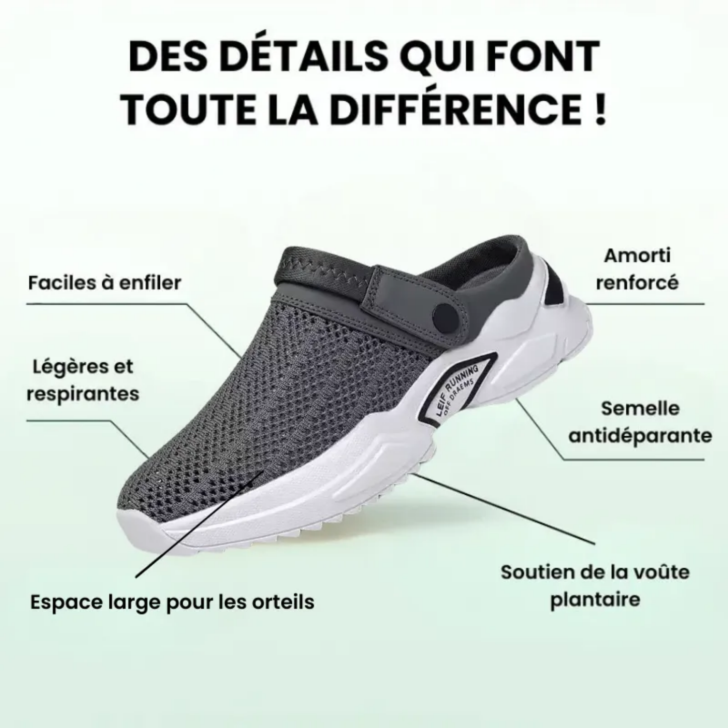 Bienmarcher™ – Sandales orthopédiques pour homme, confort et bien-être garantis