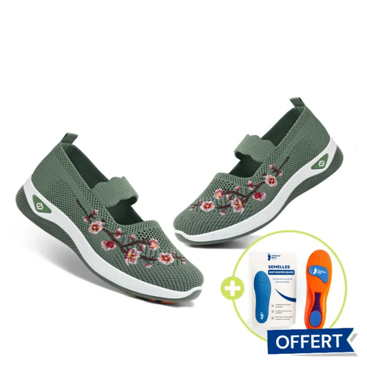 Bienmarcher™ - Baskets fleuries au confort orthopédique, confort et style au quotidien