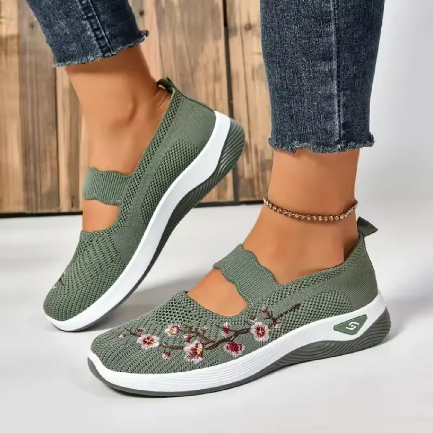 Bienmarcher™ - Baskets fleuries au confort orthopédique, confort et style au quotidien