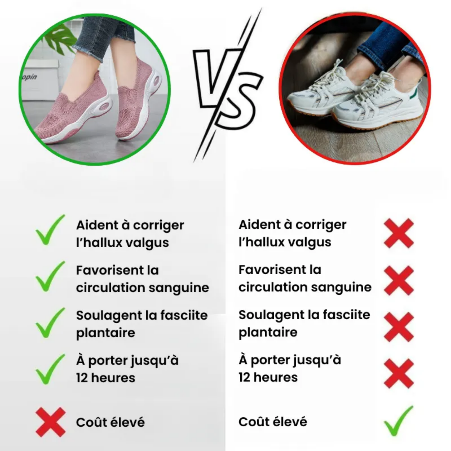 Bienmarcher™ – Baskets orthopédiques pour femme, légère et confortables