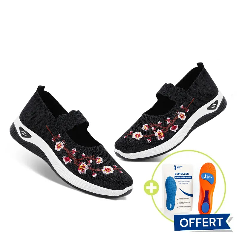Bienmarcher™ - Baskets fleuries au confort orthopédique, confort et style au quotidien