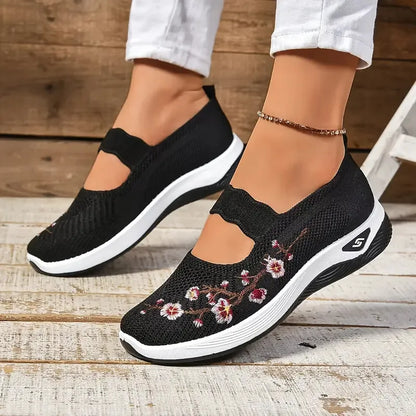 Bienmarcher™ - Baskets fleuries au confort orthopédique, confort et style au quotidien