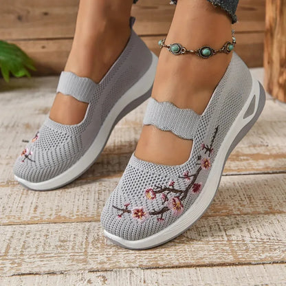 Bienmarcher™ - Baskets fleuries au confort orthopédique, confort et style au quotidien